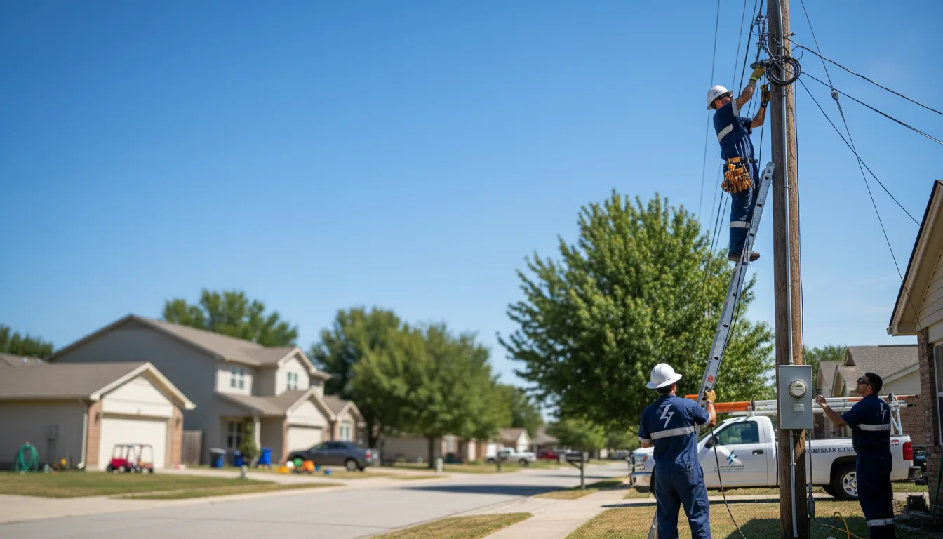 Residential electrician providing installation services in Lakewood, NM